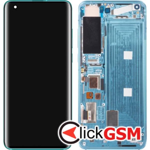 Piesa Display Original Cu Touchscreen Si Rama Verde Xiaomi Mi 10 11te