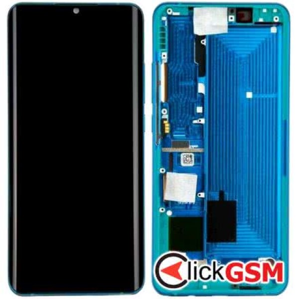 Piesa Display Original Cu Touchscreen Si Rama Verde Xiaomi Mi Note 10 Pro Kmz