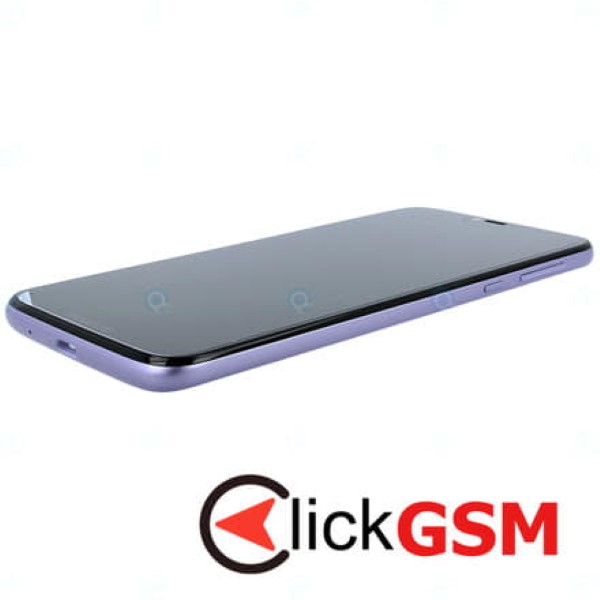 Piesa Display Original Cu Touchscreen Si Rama Violet Motorola Moto G7 Power Qmc