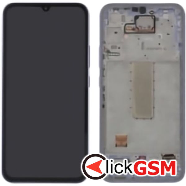 Piesa Piesa Display Original Cu Touchscreen Si Rama Violet Samsung Galaxy A34 5g 2dly