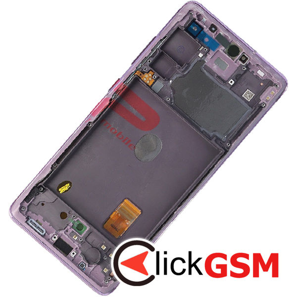 Piesa Display Original Cu Touchscreen Si Rama Violet Samsung Galaxy S20 Fe 4ksq