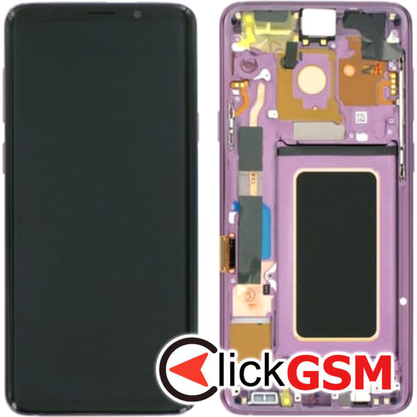 Piesa Display Original Cu Touchscreen Si Rama Violet Samsung Galaxy S9.plus 43e7