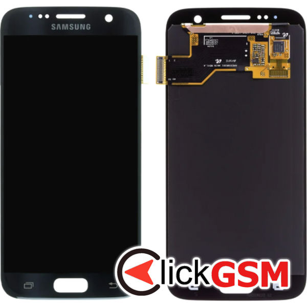 Piesa Piesa Display Original Negru Samsung Galaxy S7 4pks