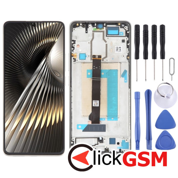 Piesa Display Silver Xiaomi Redmi Turbo 3 4p8l