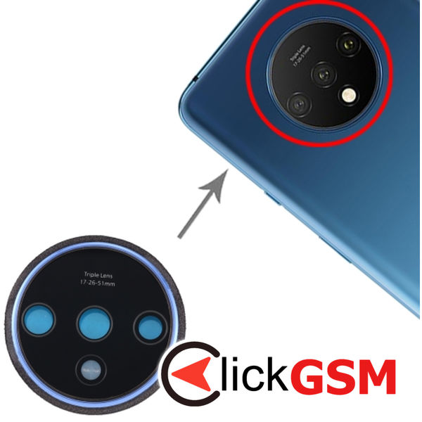 Piesa Geam Camera Blue Oneplus 7t 21q3