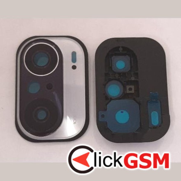 Piesa Piesa Geam Camera Cu Ornament Alb Xiaomi Mi 11i 37yh