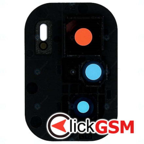 Piesa Geam Camera Cu Ornament Alb Xiaomi Poco F3 2q8