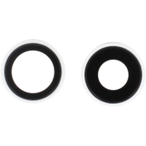 Apple iPhone 16 · Geam camera spate cu rama iPhone 16 / 16 Plus Alb (Pachet 2 buc) Reconditionat
