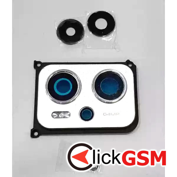 Piesa Geam Camera Cu Ornament Argintiu Xiaomi Poco F4 Gt 38zx