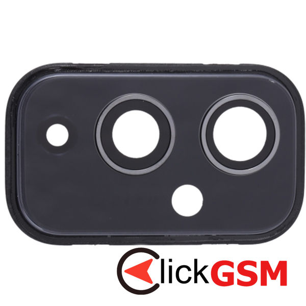 Piesa Geam Camera Cu Ornament Black Oneplus 9 21tc