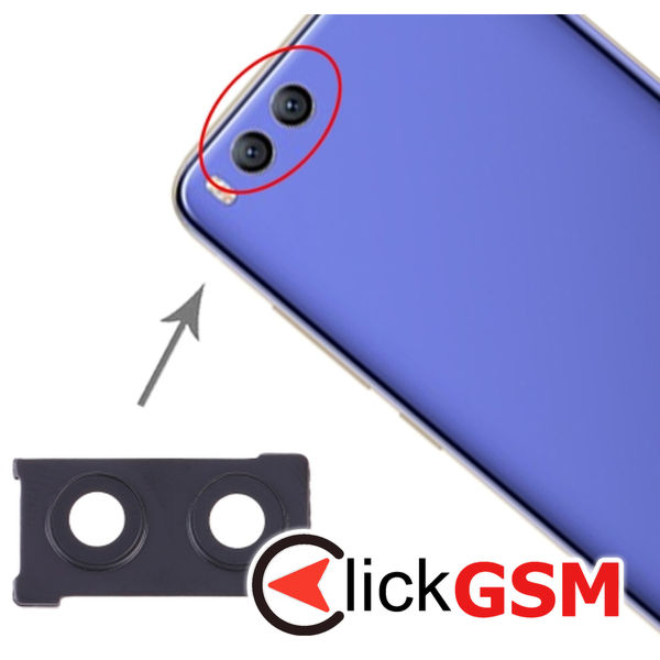 Piesa Piesa Geam Camera Cu Ornament Black Xiaomi Mi 6 1zfr