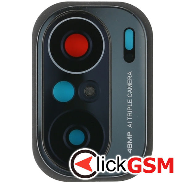 Piesa Geam Camera Cu Ornament Black Xiaomi Redmi K40 1zf1