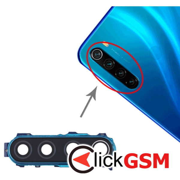 Piesa Geam Camera Cu Ornament Blue Xiaomi Redmi Note 8 1zet