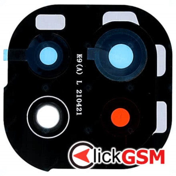 Piesa Geam Camera Cu Ornament Negru Xiaomi Mi 11 Lite Vm0