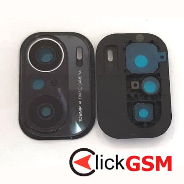 Piesa Geam Camera Cu Ornament Negru Xiaomi Mi 11i 37yj