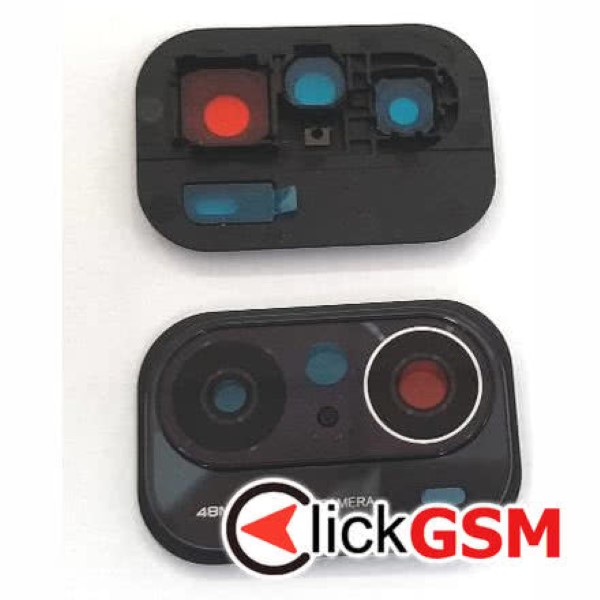 Piesa Geam Camera Cu Ornament Negru Xiaomi Poco F3 38xe