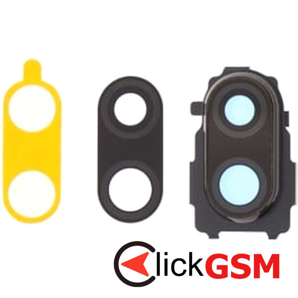 Piesa Piesa Geam Camera Cu Ornament Negru Xiaomi Redmi Note 7 F2f