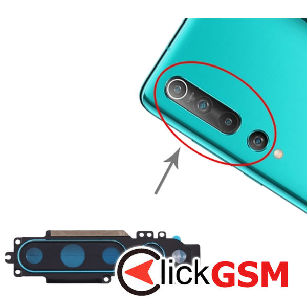 Piesa Geam Camera Cu Ornament Xiaomi Mi 10 1zff