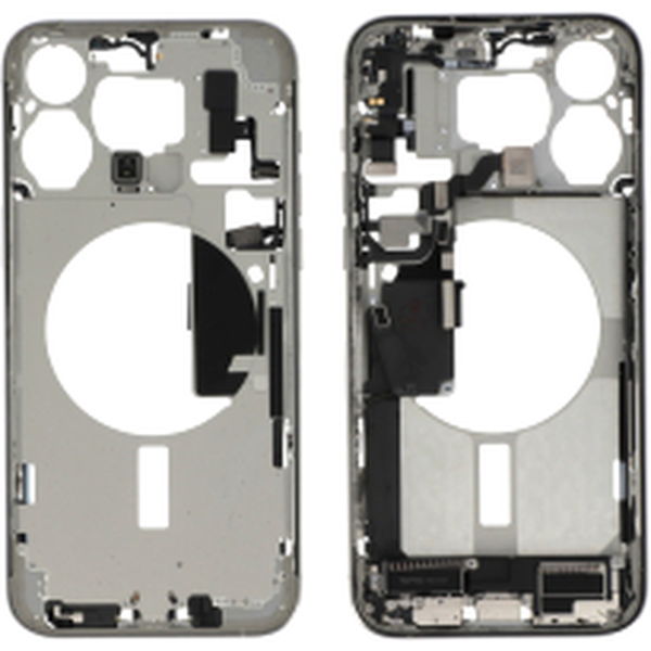 Apple iPhone 15 Pro Max · Midframe White Titanium cu componente iPhone 15 Pro Max, Pulled A