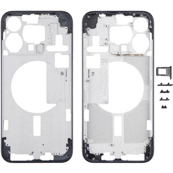 Apple iPhone 15 Pro Max · For iPhone 15 Pro Max Middle Frame Bezel Plate with Side Keys + Card Tray, Version:CE EU Version (Blue)