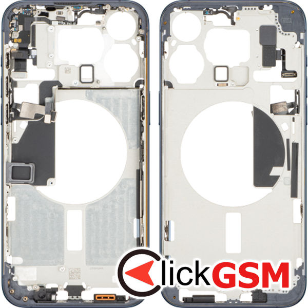 Piesa Mijloc Albastru Mat Apple Iphone 15 Pro Max 1gnf