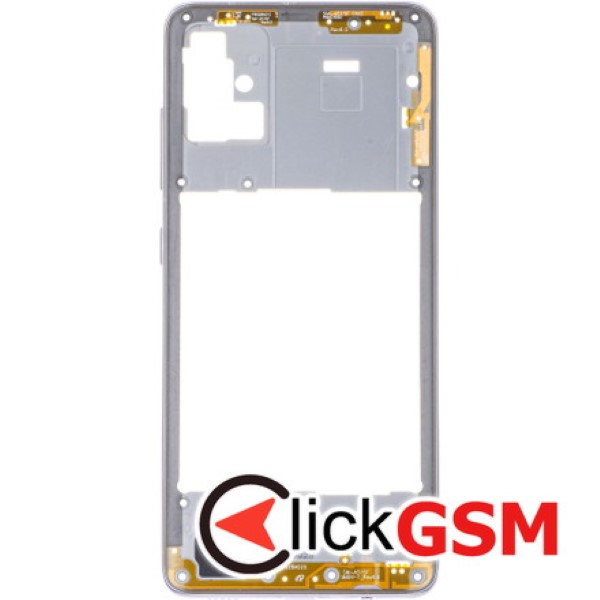 Piesa Mijloc Argintie Samsung Galaxy A51 Cfz