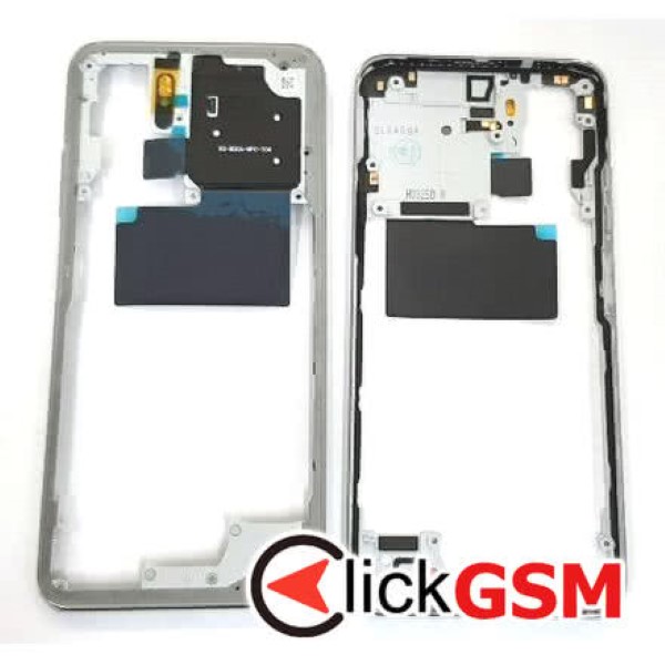 Piesa Mijloc Argintiu Xiaomi Redmi Note 10s 39wo