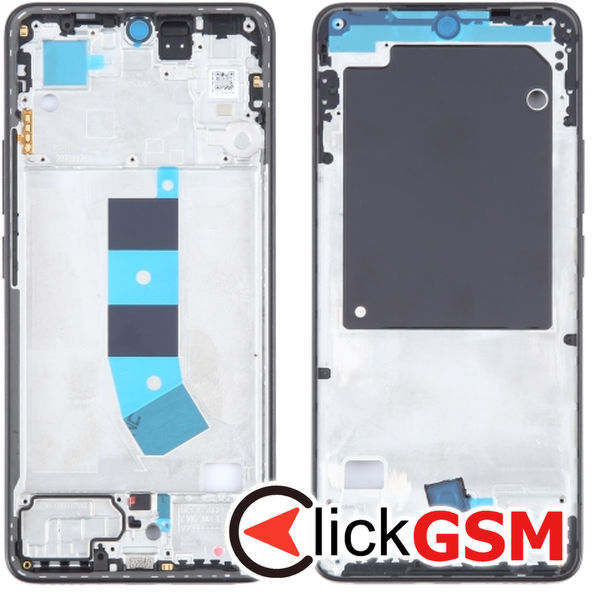 Piesa Mijloc Black Xiaomi Redmi Note 13 4g 3fow