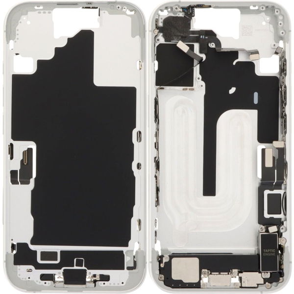 Apple iPhone 16 · Apple iPhone 16 - Cadru Mijlociu + Butoane de Pornire, Volum si Camera (White)