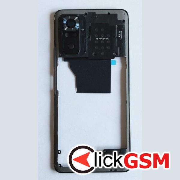 Piesa Mijloc Cu Geam Camera Negru Xiaomi Redmi Note 10 Pro 3gxg