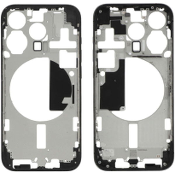 Midframe Black Titanium iPhone 15 Pro OEM Pulled Grad B