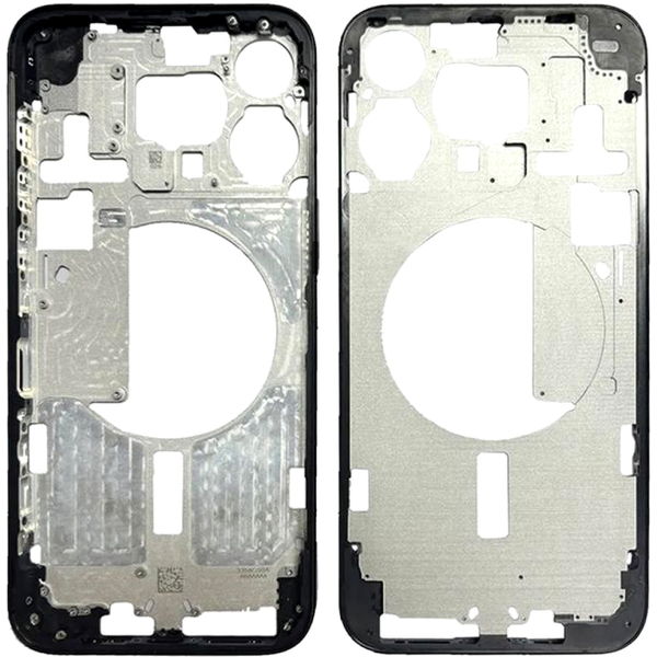 Apple iPhone 15 Pro Max · For iPhone 15 Pro Max Middle Frame Bezel Plate, Version:US Version (Black)