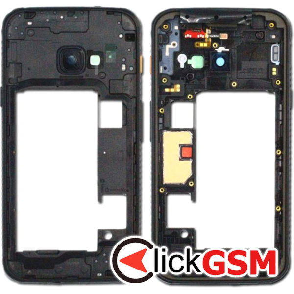 Piesa Mijloc Negru Samsung Galaxy Xcover 4s 417h