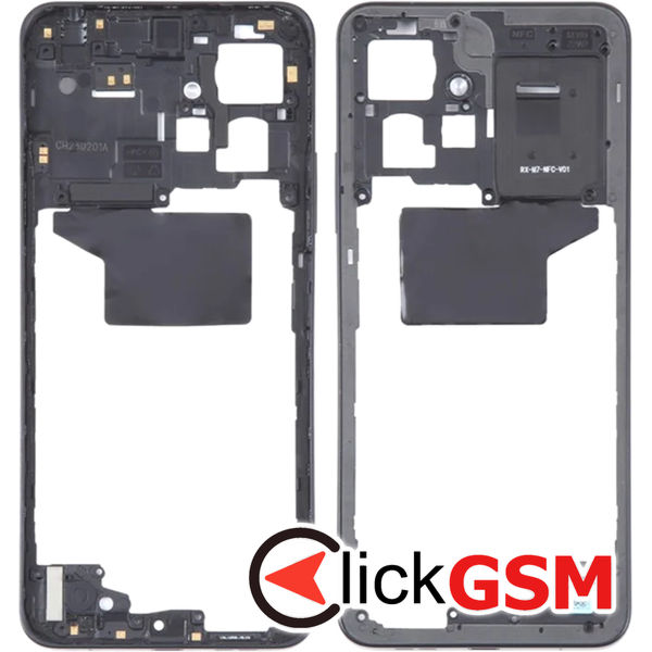 Piesa Mijloc Negru Xiaomi Redmi Note 12 4xbt