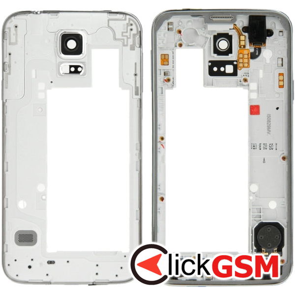 Piesa Mijloc Silver Samsung Galaxy S5 Neo 4e3s