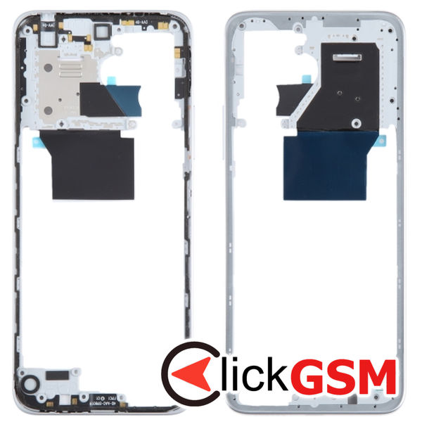 Piesa Mijloc Silver Xiaomi Redmi 12 2w78