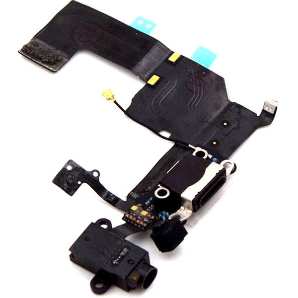 Apple iPhone 5c · Charging Port and Headphone Jack For iPhone 5c Black OEM-Equivalent