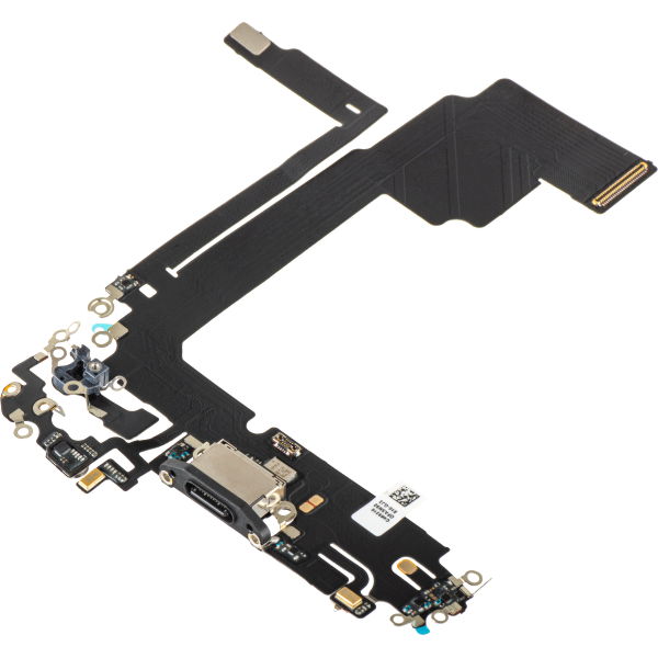 Apple iPhone 15 Pro Max · Banda cu Conector Incarcare - Microfon Apple iPhone 15 Pro Max, Negru