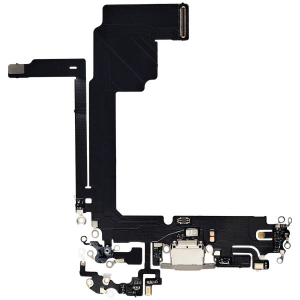 Apple iPhone 15 Pro Max · Charging Port Flex Cable For iPhone 15 Pro Max (Aftermarket Plus) (Natural Titanium)
