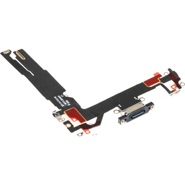 Apple iPhone 16 · Banda cu Conector Incarcare - Microfon Apple iPhone 16, Negru