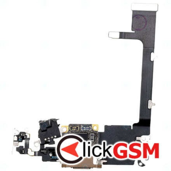 Piesa Modul Incarcare Cu Antena Microfon Mufa Incarcare Si Senzor Auriu Apple Iphone 11 Pro Kht