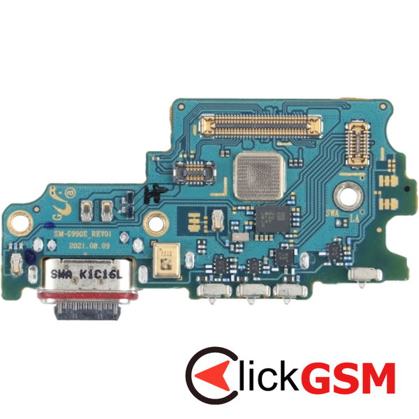 Piesa Modul Incarcare Cu Microfon Cititor Sim Si Mufa Incarcare Samsung Galaxy S21 Fe 49xb