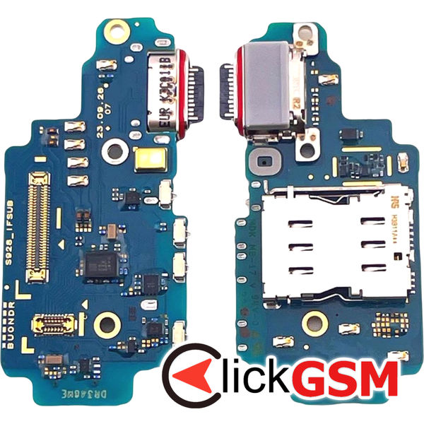 Piesa Modul Incarcare Cu Microfon Cititor Sim Si Mufa Incarcare Samsung Galaxy S24 Ultra 1h9s