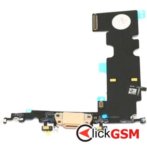 Piesa Modul Incarcare Cu Microfon Si Mufa Incarcare Auriu Apple Iphone 8 Plus 37l