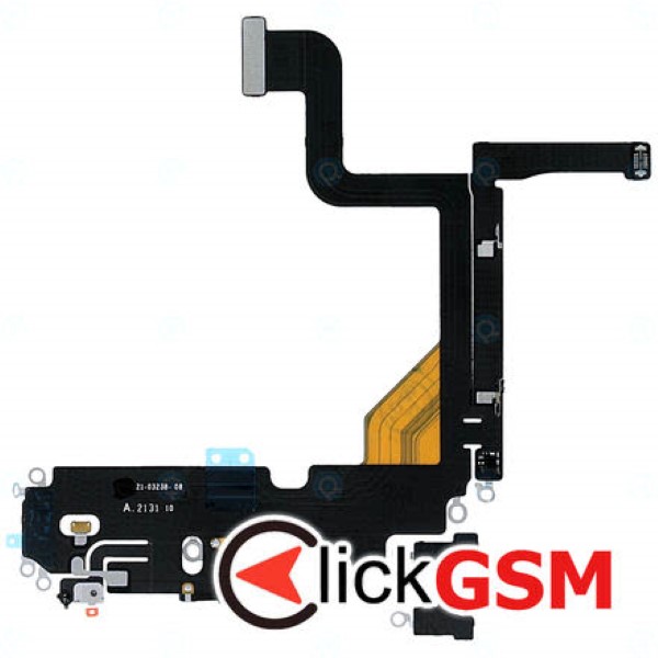 Piesa Modul Incarcare Cu Microfon Si Mufa Incarcare Gri Inchis Apple Iphone 13 Pro 3qk