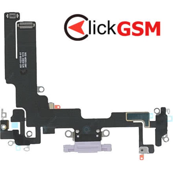 Piesa Piesa Modul Incarcare Cu Microfon Si Mufa Incarcare Mov Apple Iphone 14 1r27