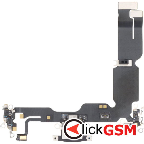 Piesa Modul Incarcare Cu Microfon Si Mufa Incarcare Negru Apple Iphone 15 Plus 2xv