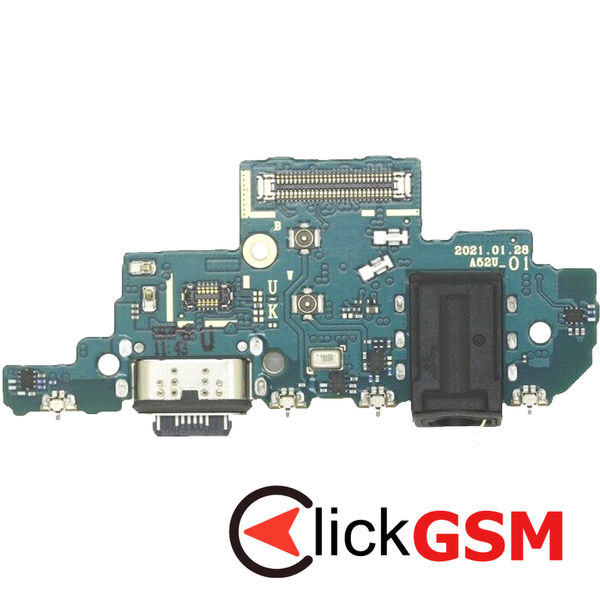 Piesa Modul Incarcare Cu Mufa Casti Microfon Si Mufa Incarcare Samsung Galaxy A52s 5g 1uoh