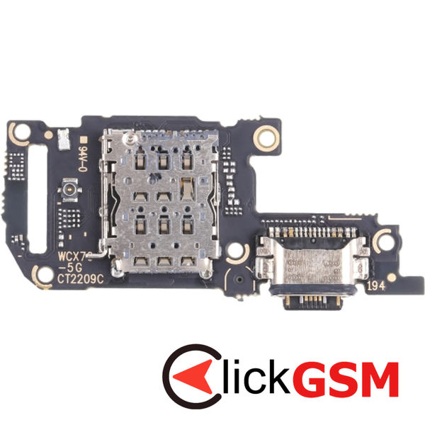 Piesa Modul Incarcare Cu Mufa Incarcare Cititor Sim Si Microfon Vivo X70 2sxp