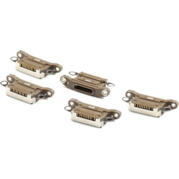 Apple iPhone 12 Pro Max · Charging Port ( 5 Pieces , Soldering Required) For iPhone 12 Pro Max Gold OEM-Equivalent